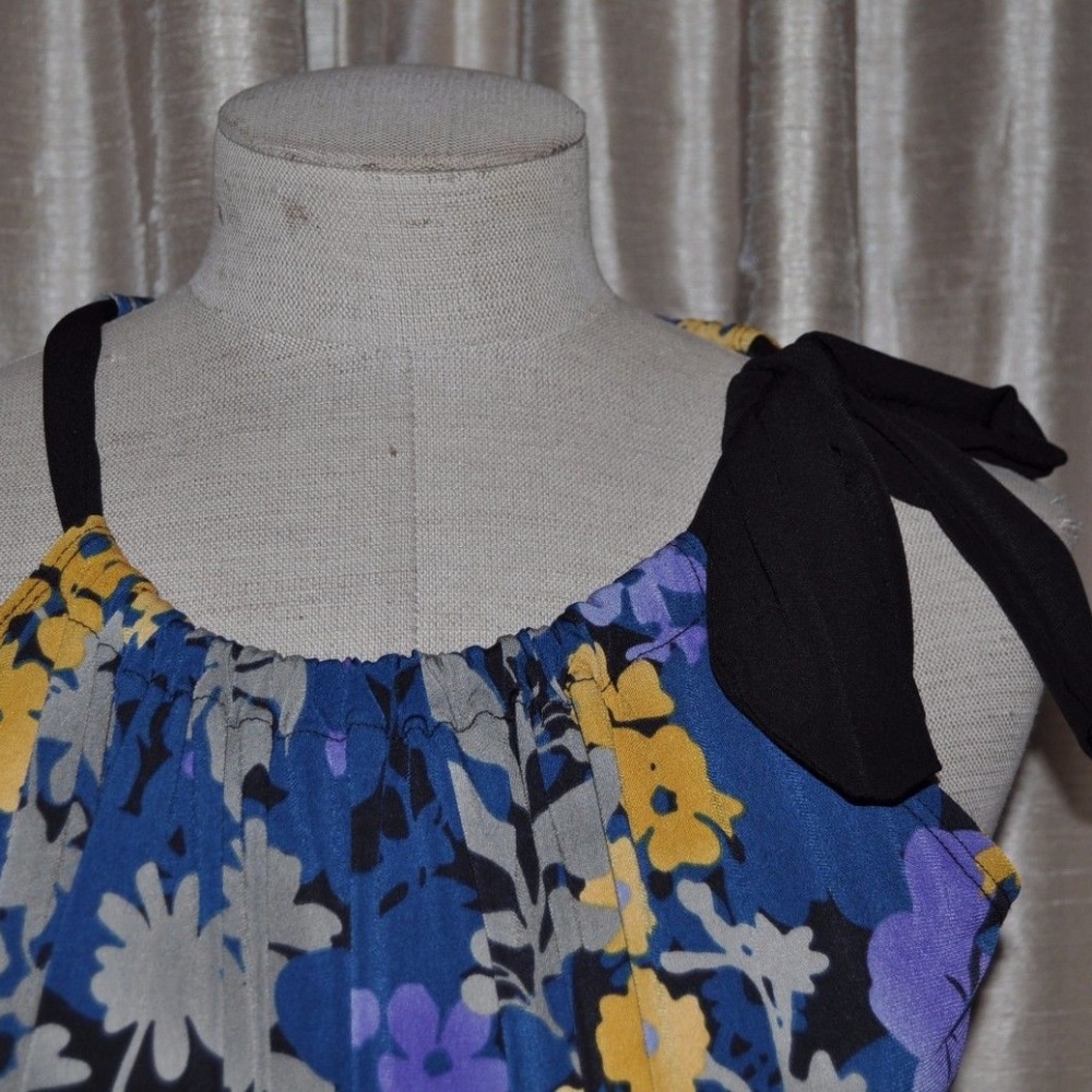 FENN WRIGHT MANSON Floral Shoulder Tie Tank Top D1 - Picture 3 of 7